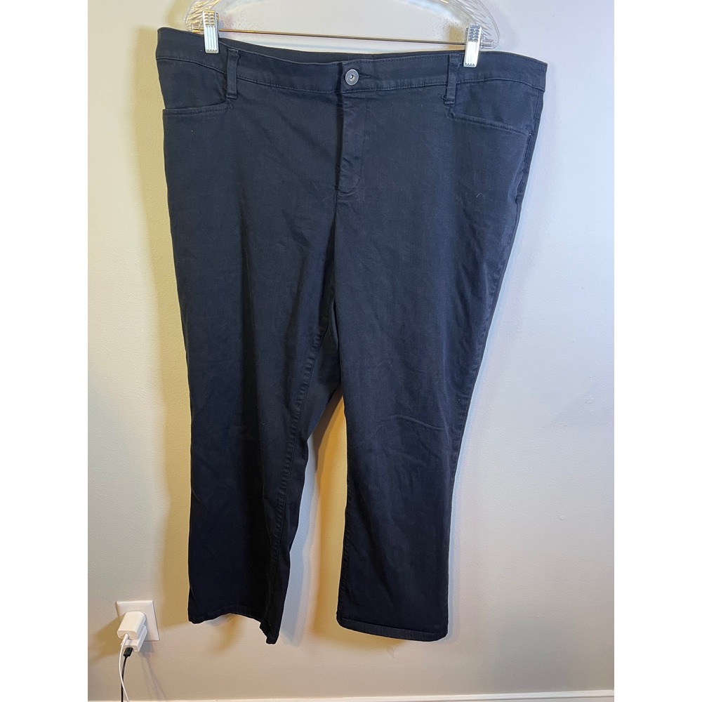 CJ Banks Womens Pants Signature Slimming Black‎ 22W